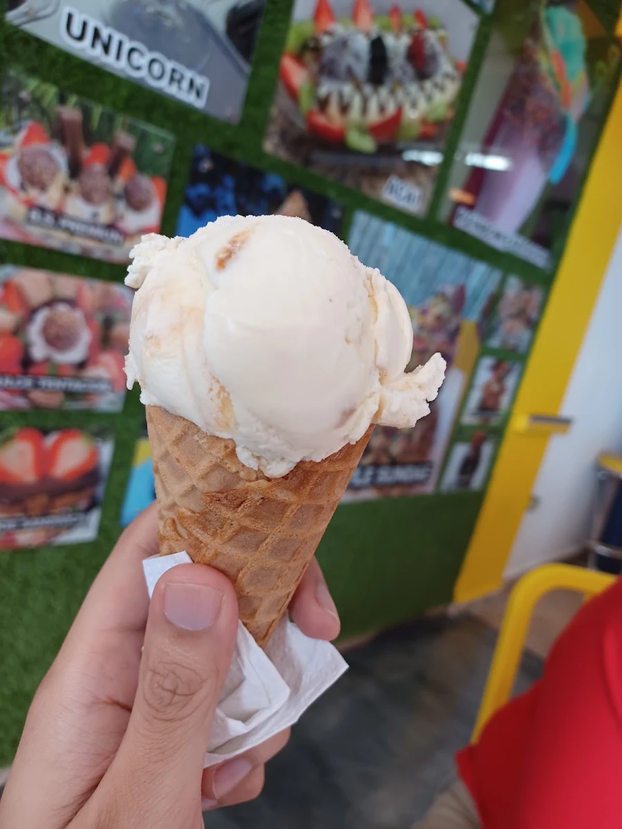 Praline and Cream Waffle Cone