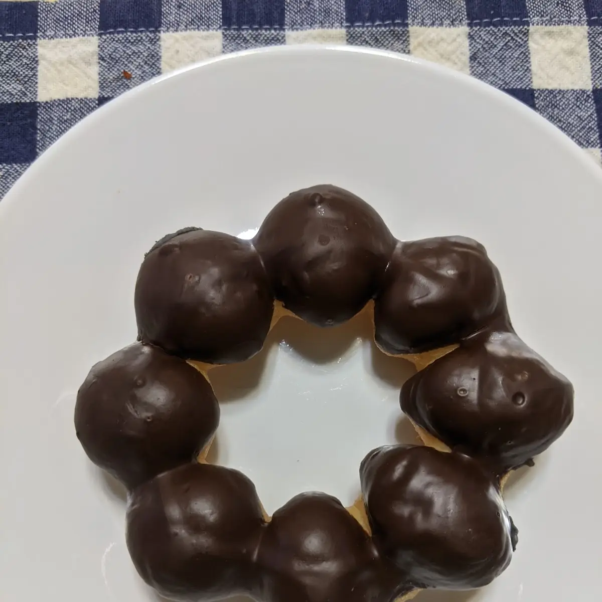 Dark Chocolate Mochi Donut