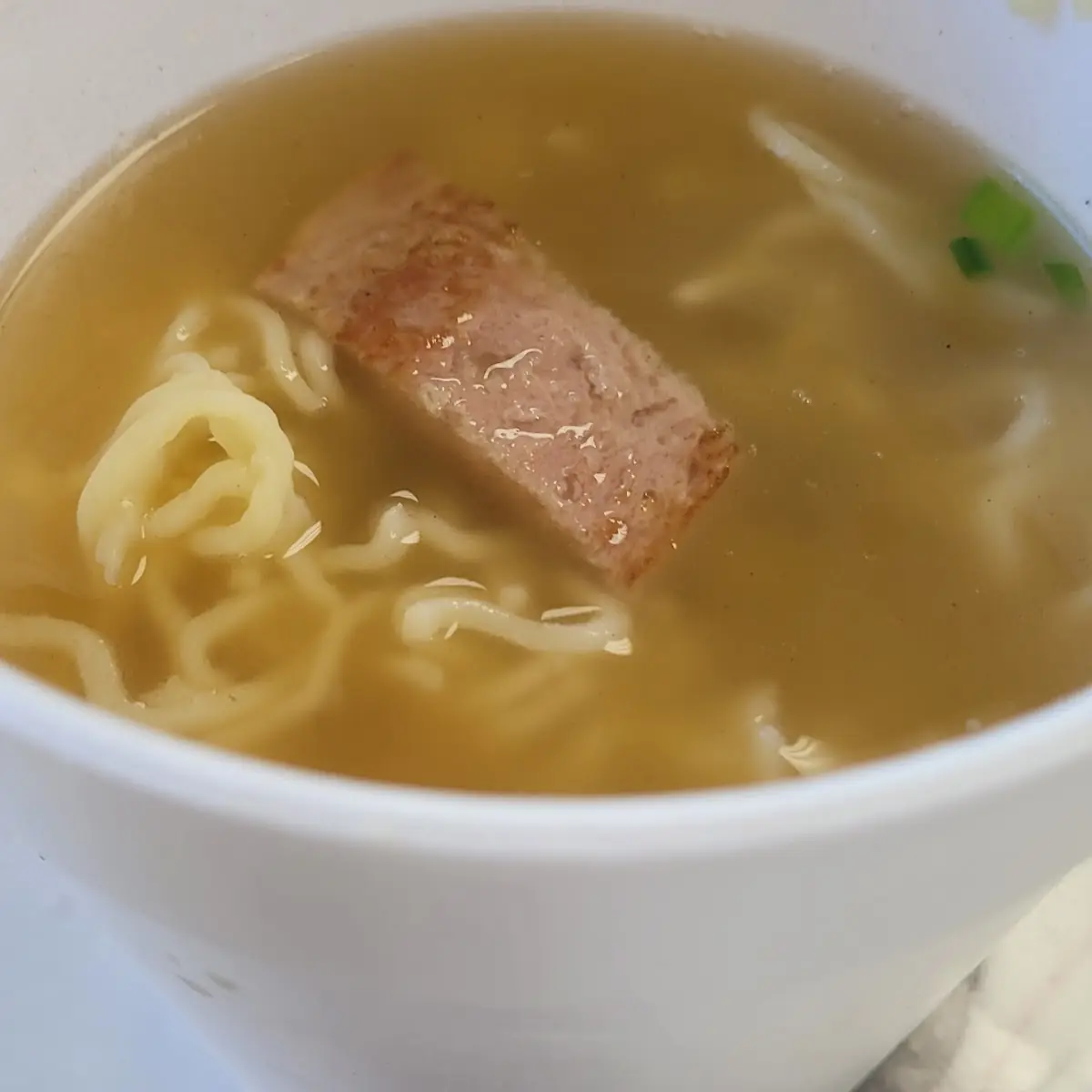 Spam Noodle Soup