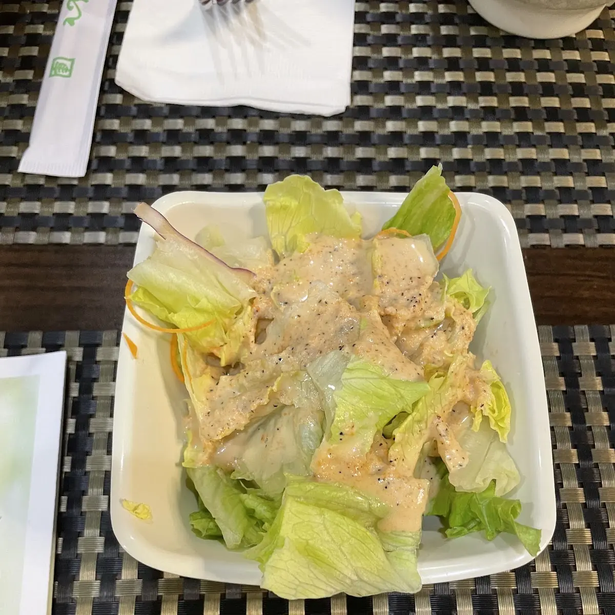 House Salad with Homemade Ginger Dressing