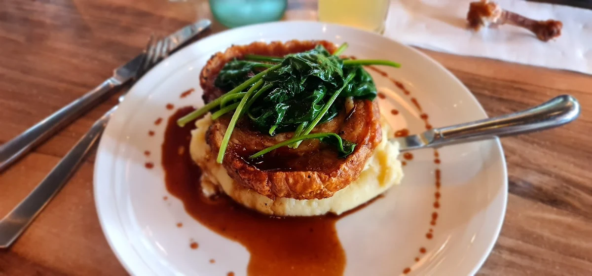 Crispy Porchetta, Naked Apple Cider House