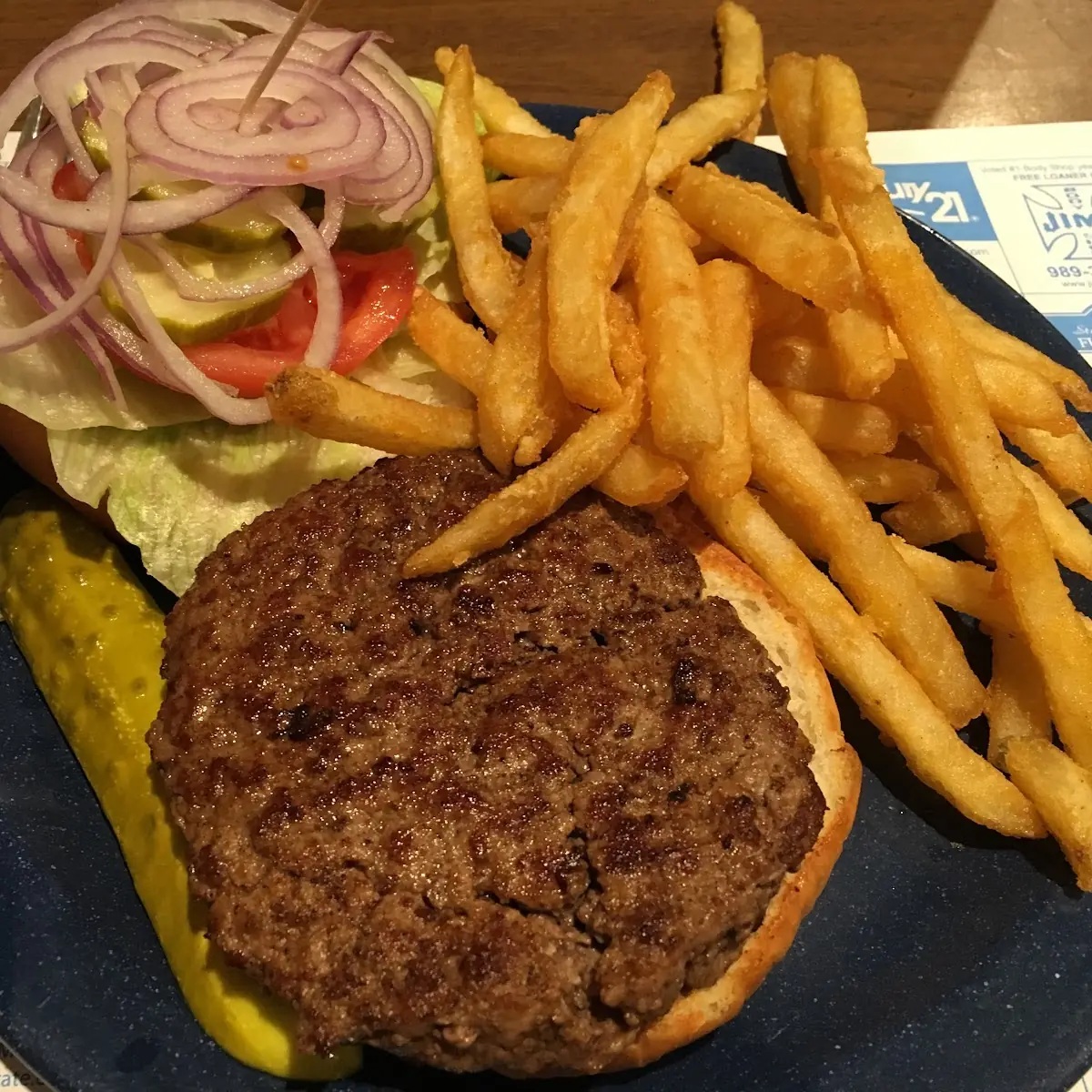 Burger and Fries