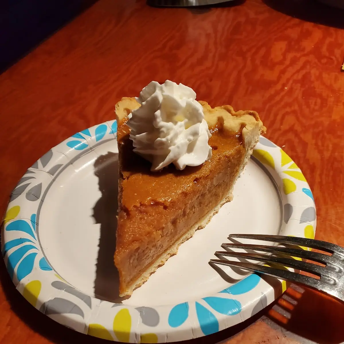 Pumpkin Pie with Whipped Cream