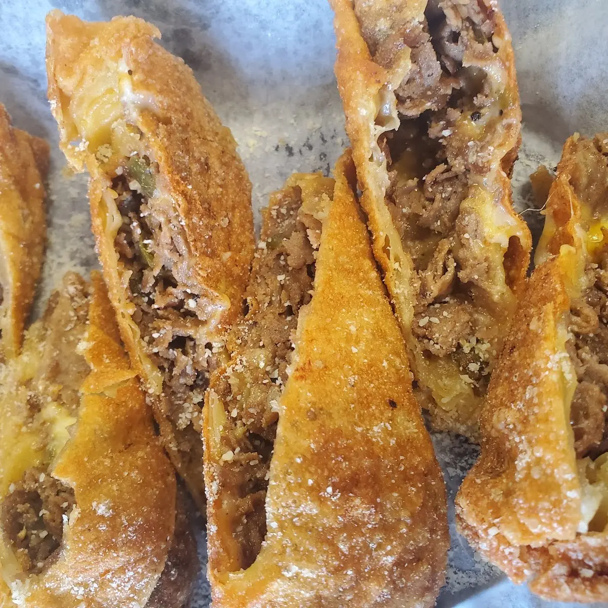 Philly Cheese Steak Egg Rolls