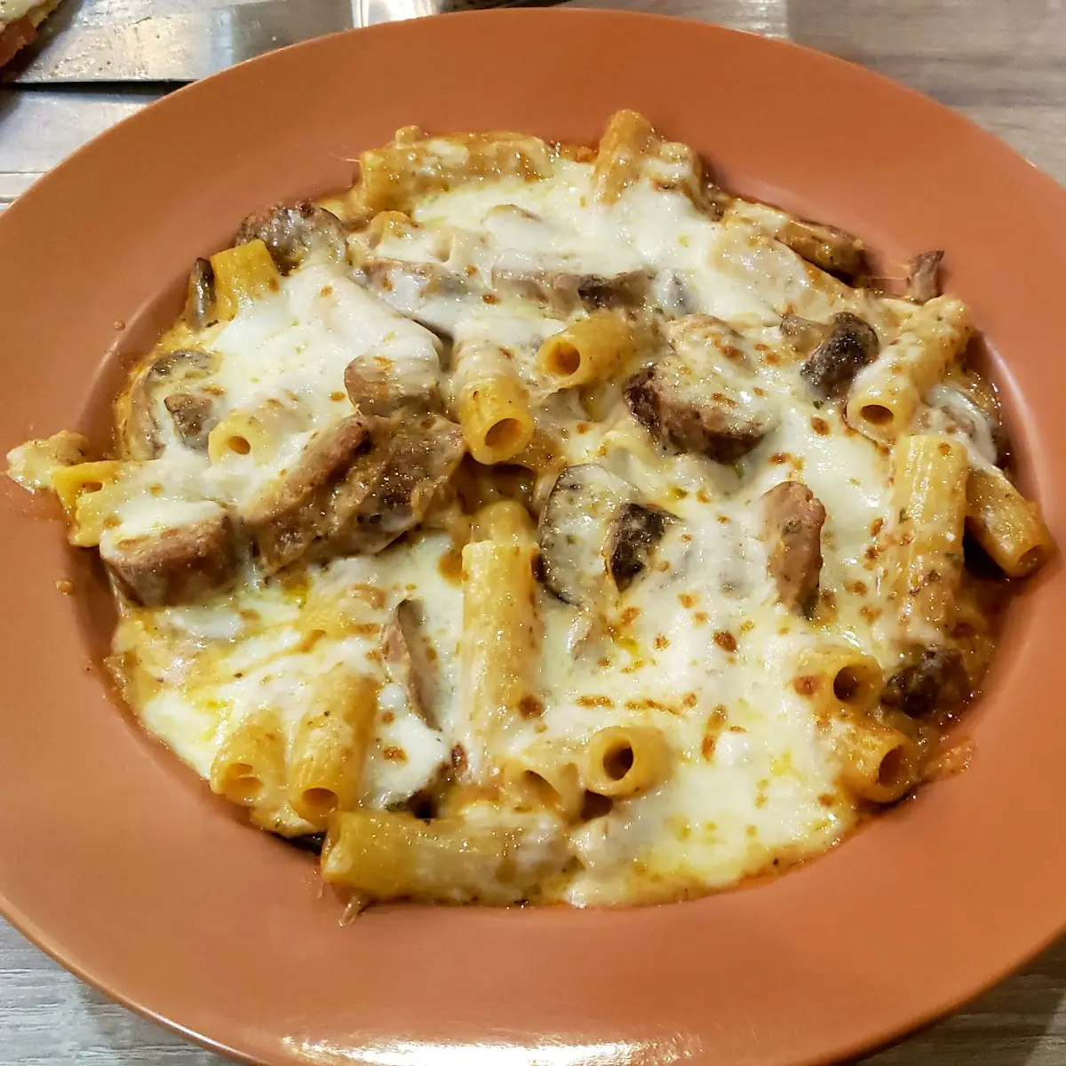 Mushroom and Mozzarella Cheese