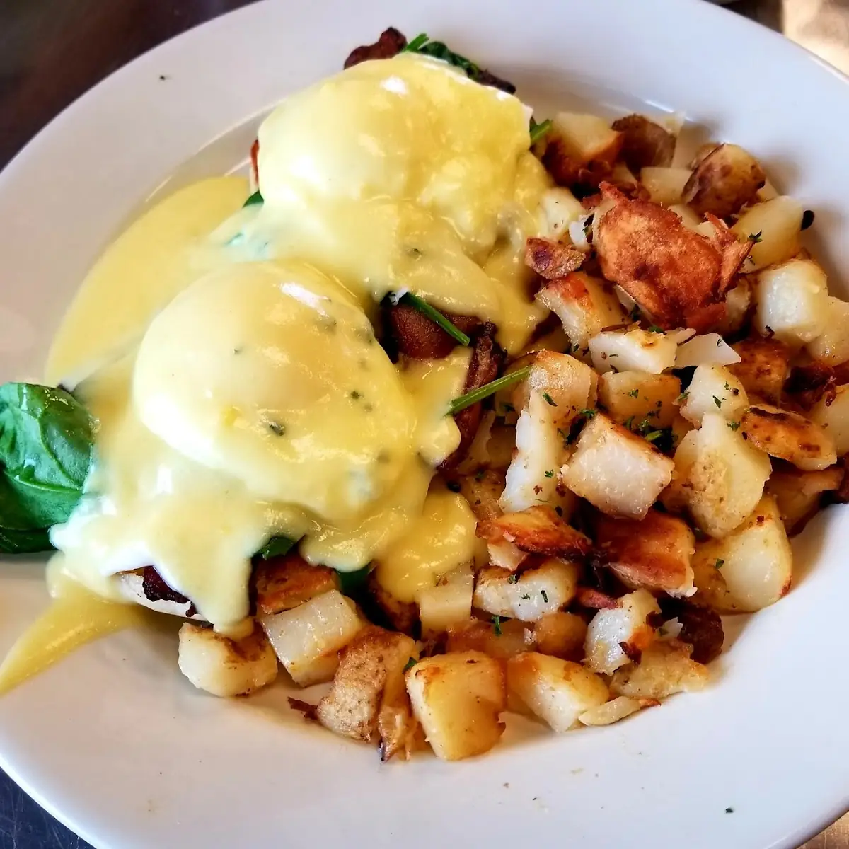 Eggs Benedict with Breakfast Potatoes