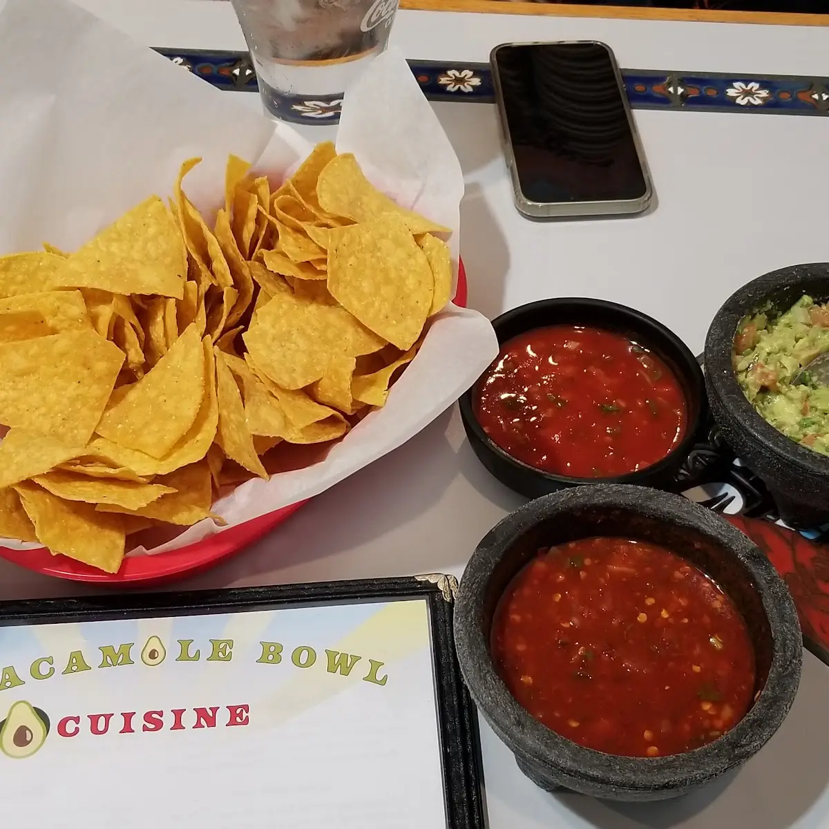 Salsas and Guacamole Dip