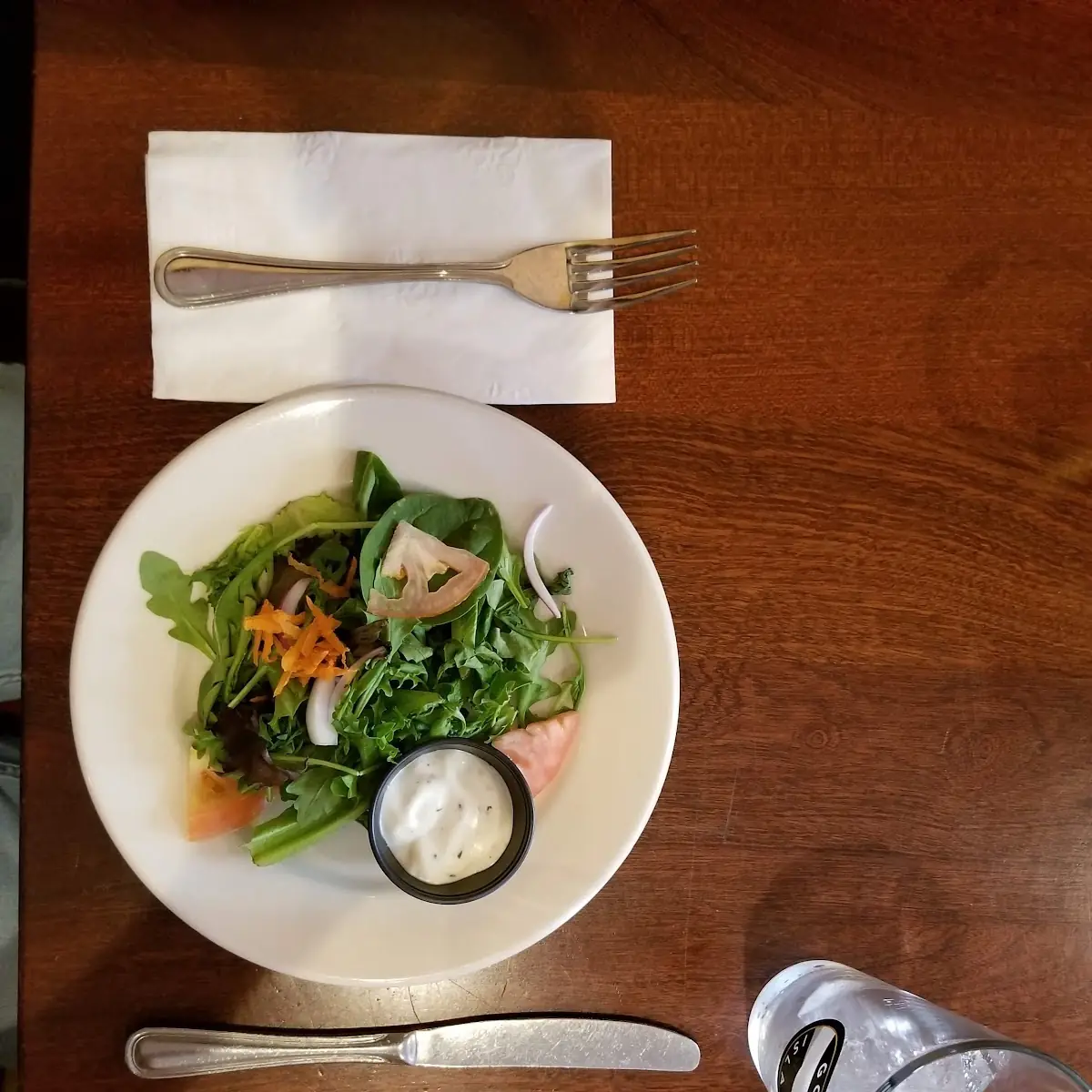 Salad with Ranch Dressing