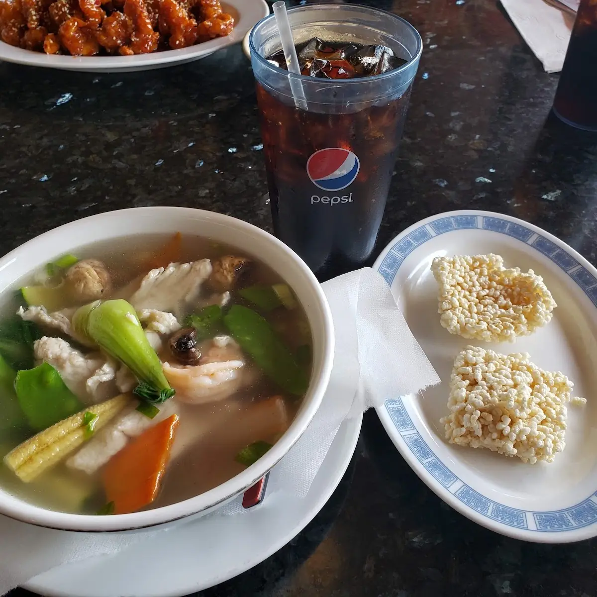 Chicken Sizzling Rice Soup