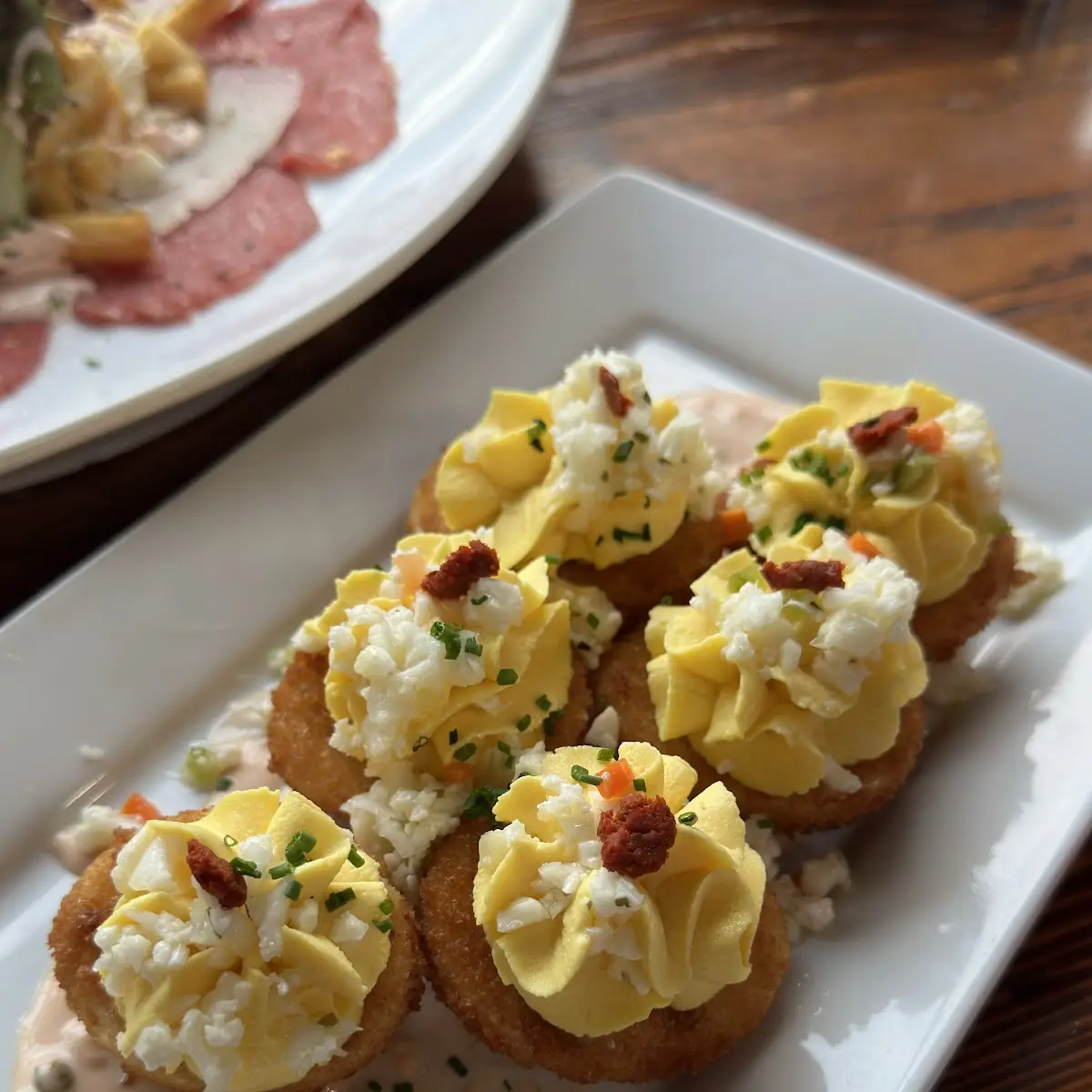 Crispy Fried Deviled Eggs