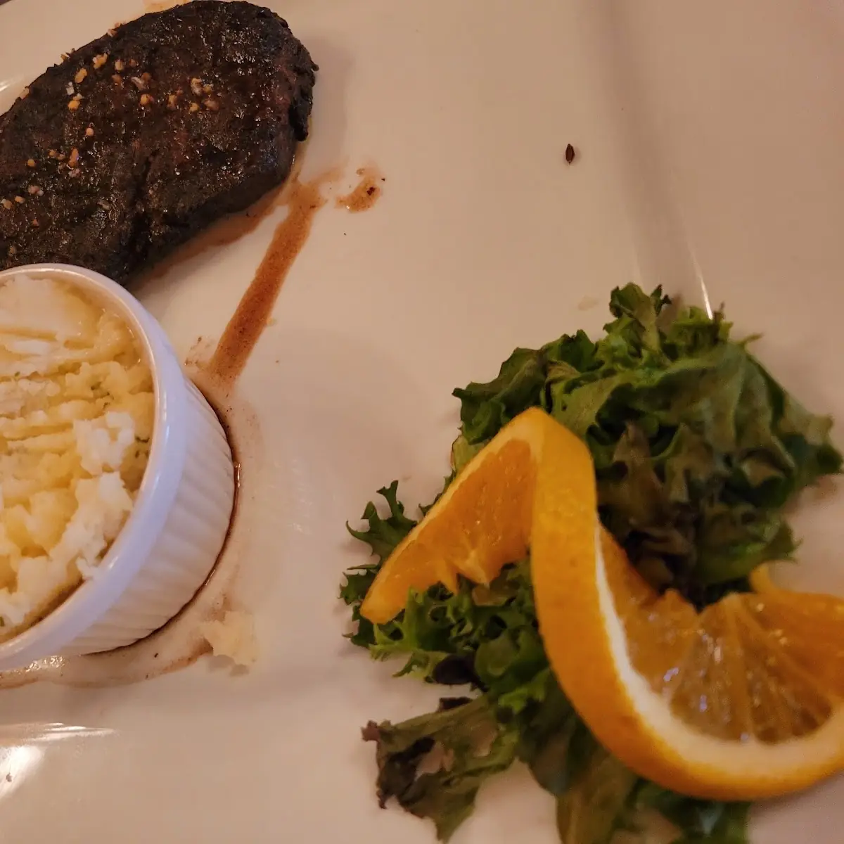 Black Diamond Steak and Mashed Potatoes