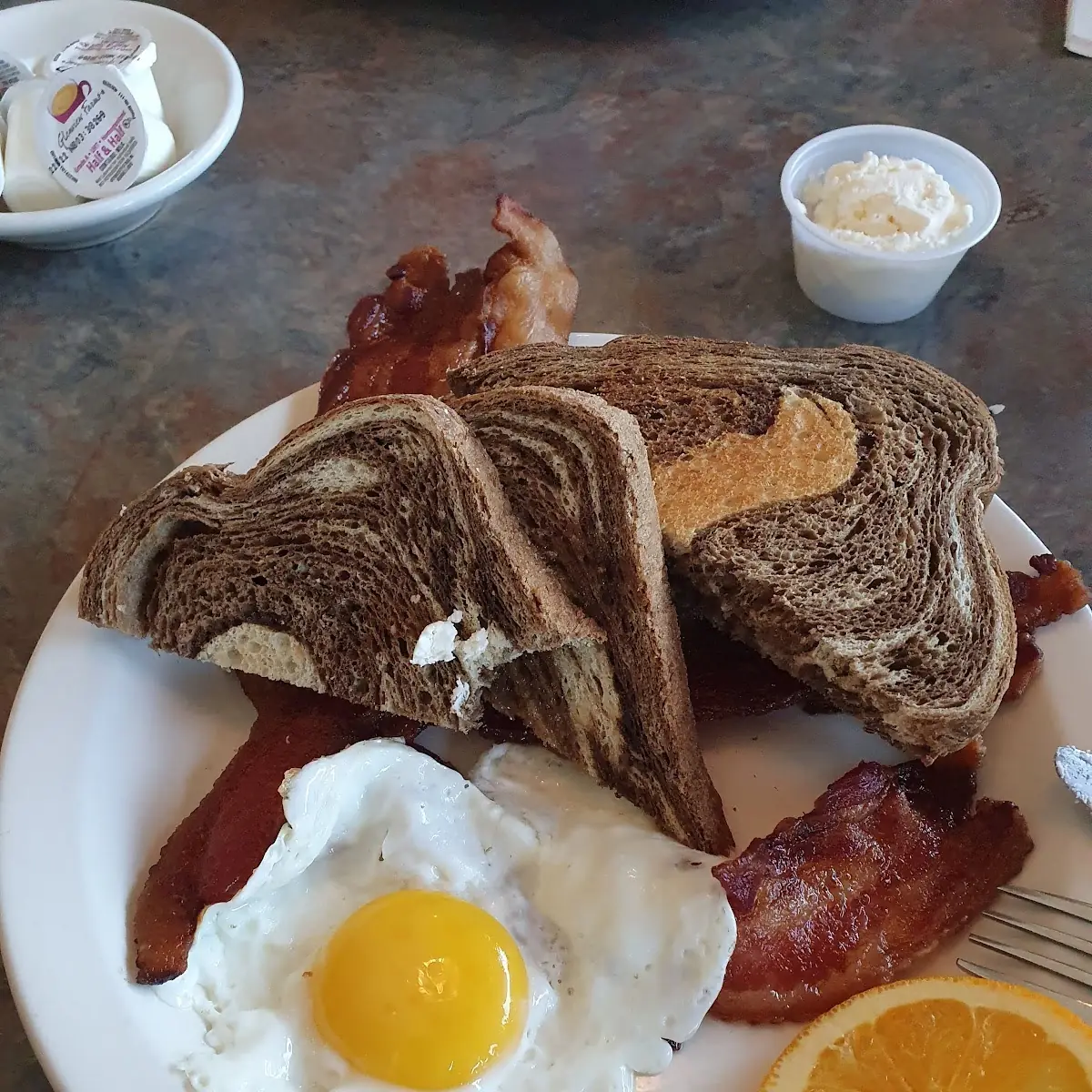 One Egg Toast Bacon