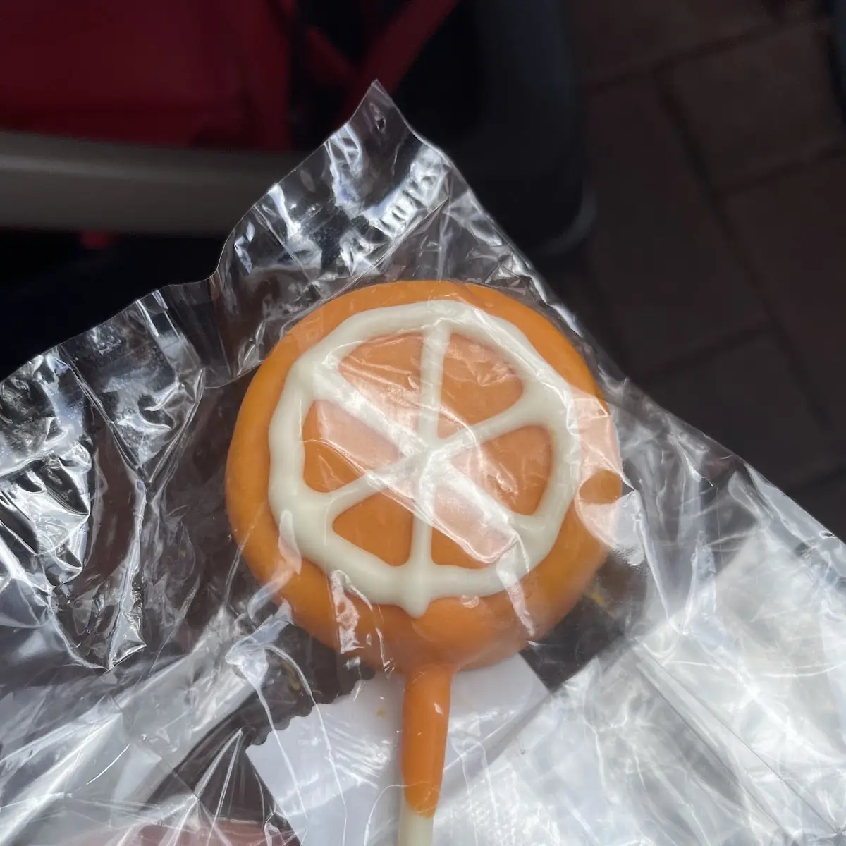 Orange Cake Pop