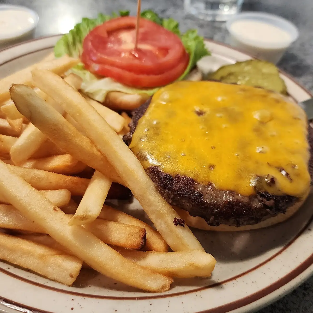 Cheeseburger and Fries