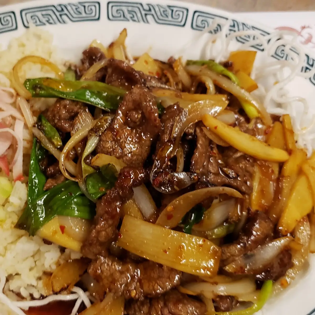 Mongolian Beef w Fried Rice