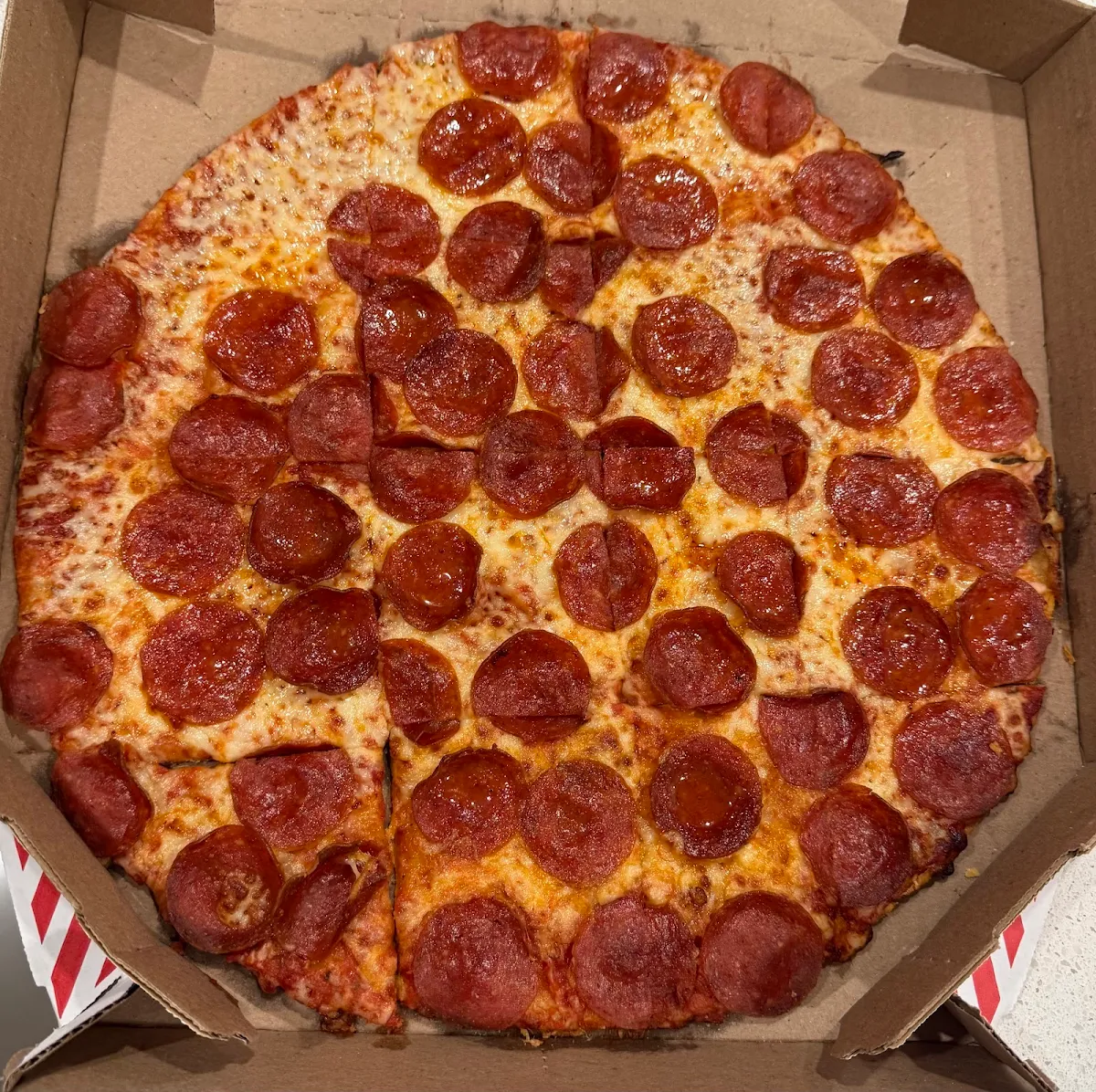 Thin Crust Pepperoni Pizza