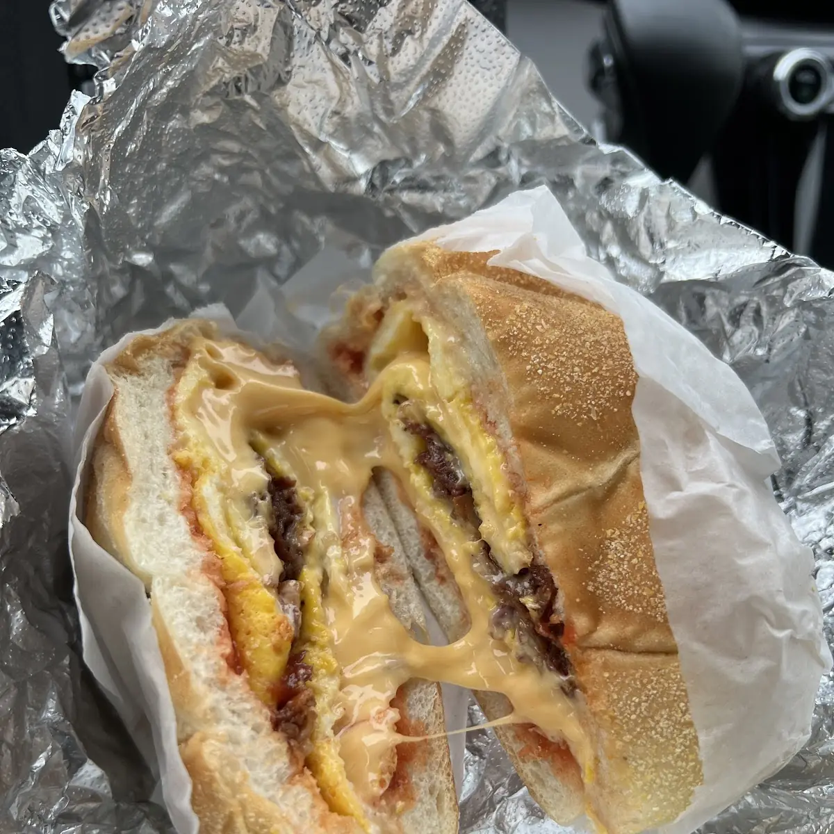 Bacon Egg and Cheese with Salt Pepper Ketchup