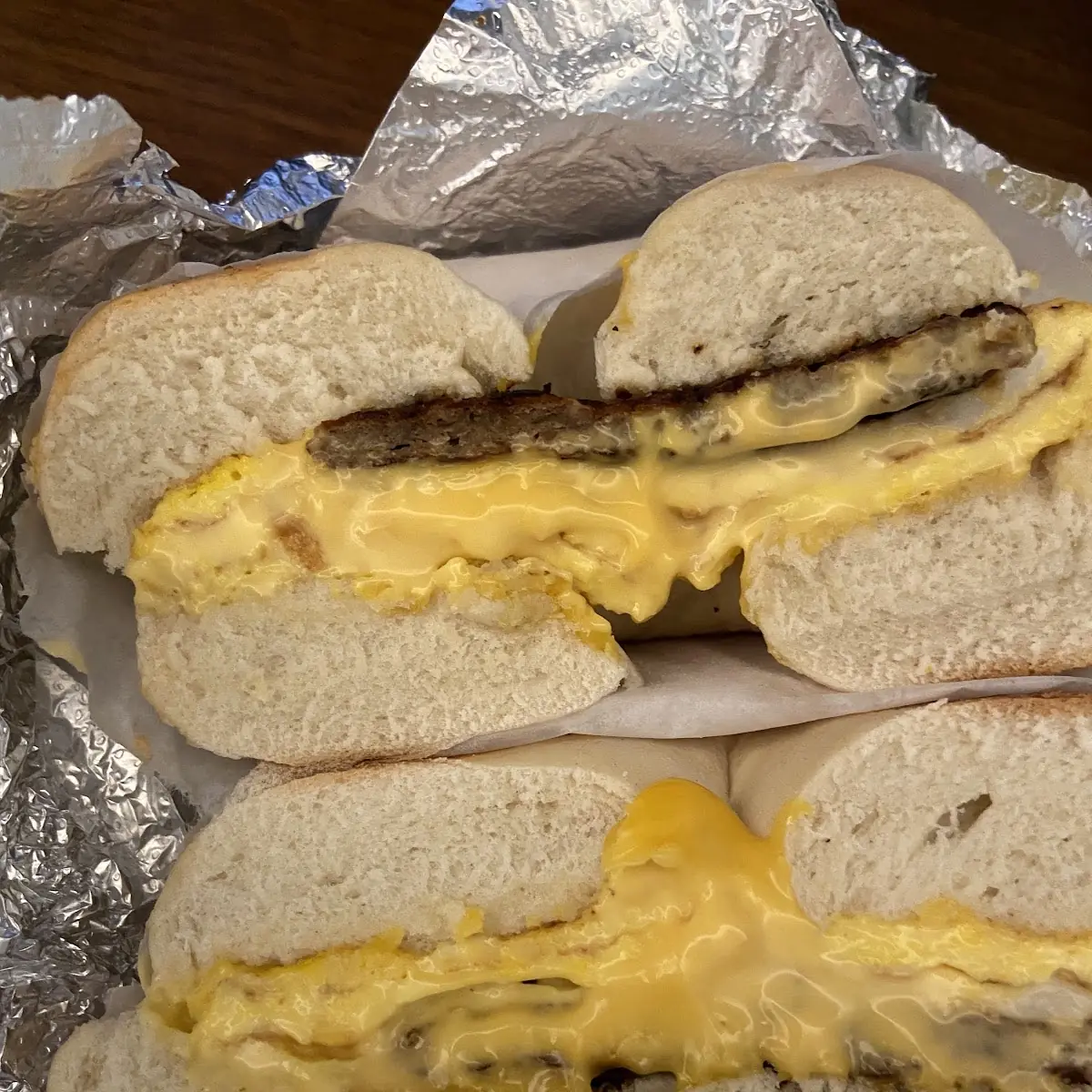 Sausage Egg Cheese Bagel