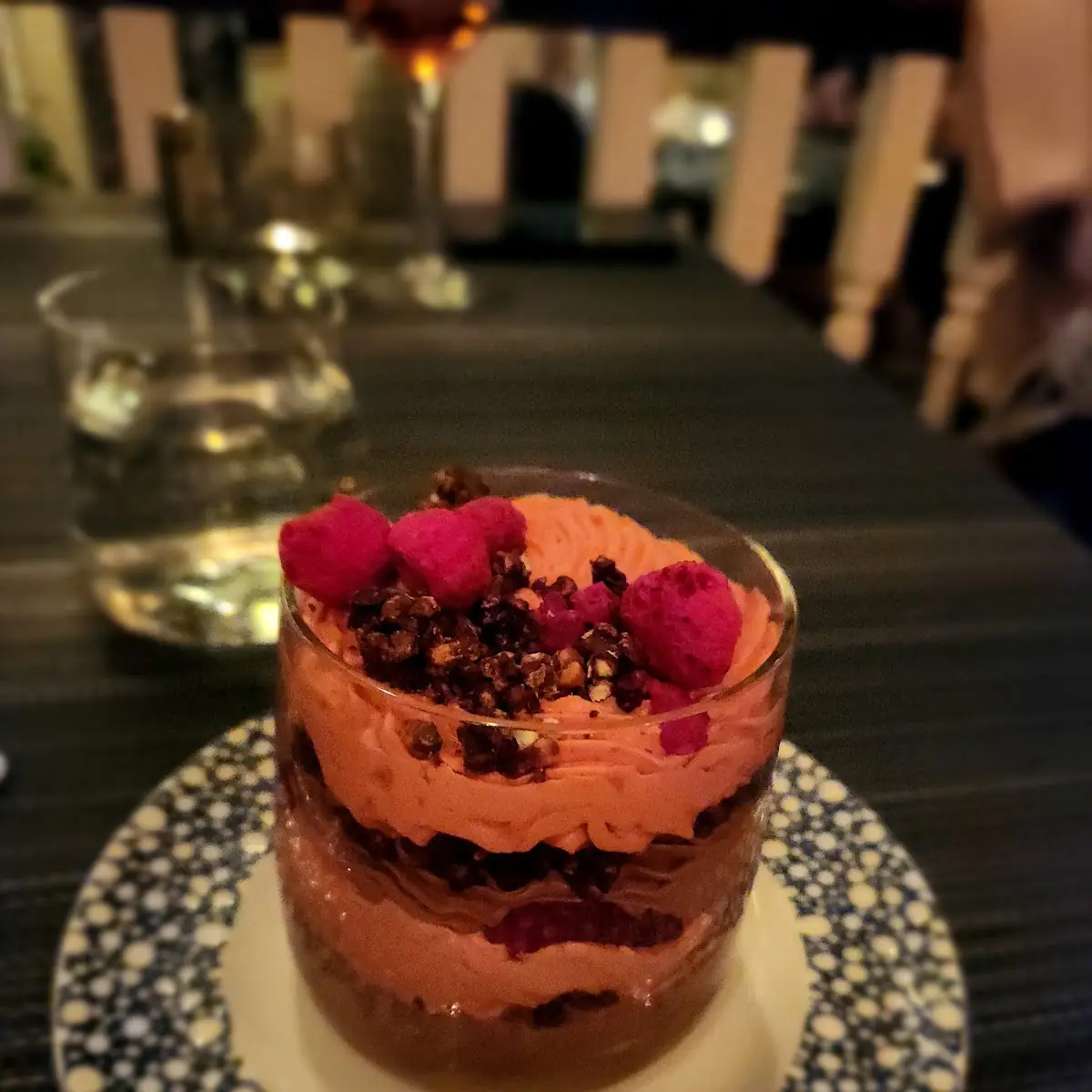 Chocolate Raspberry Mousse Parfait
