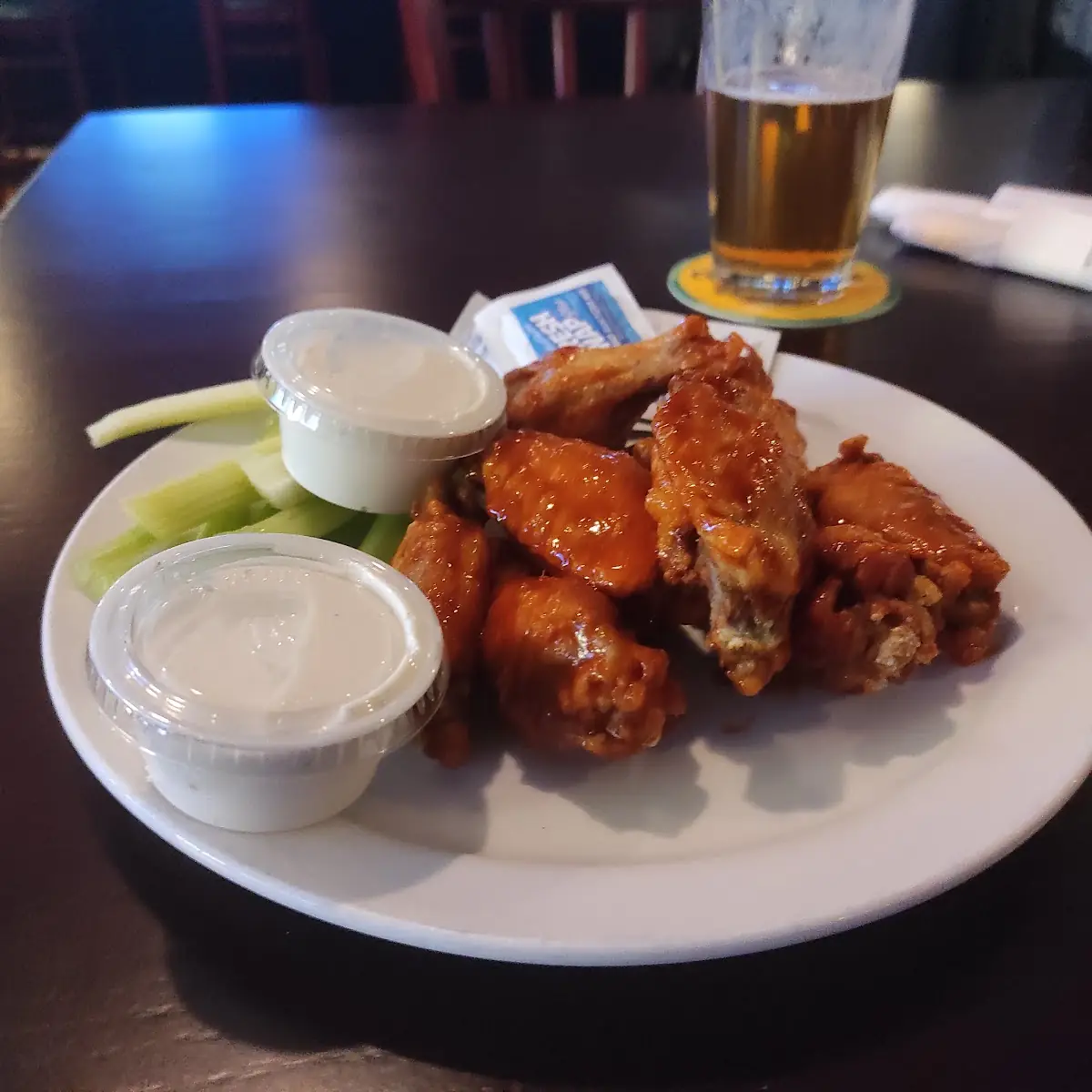 BBQ Chicken Wings with Blue Cheese