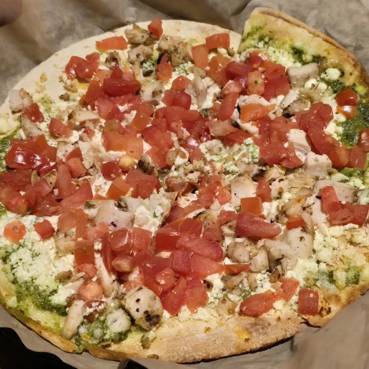 Chicken Pesto Flatbread