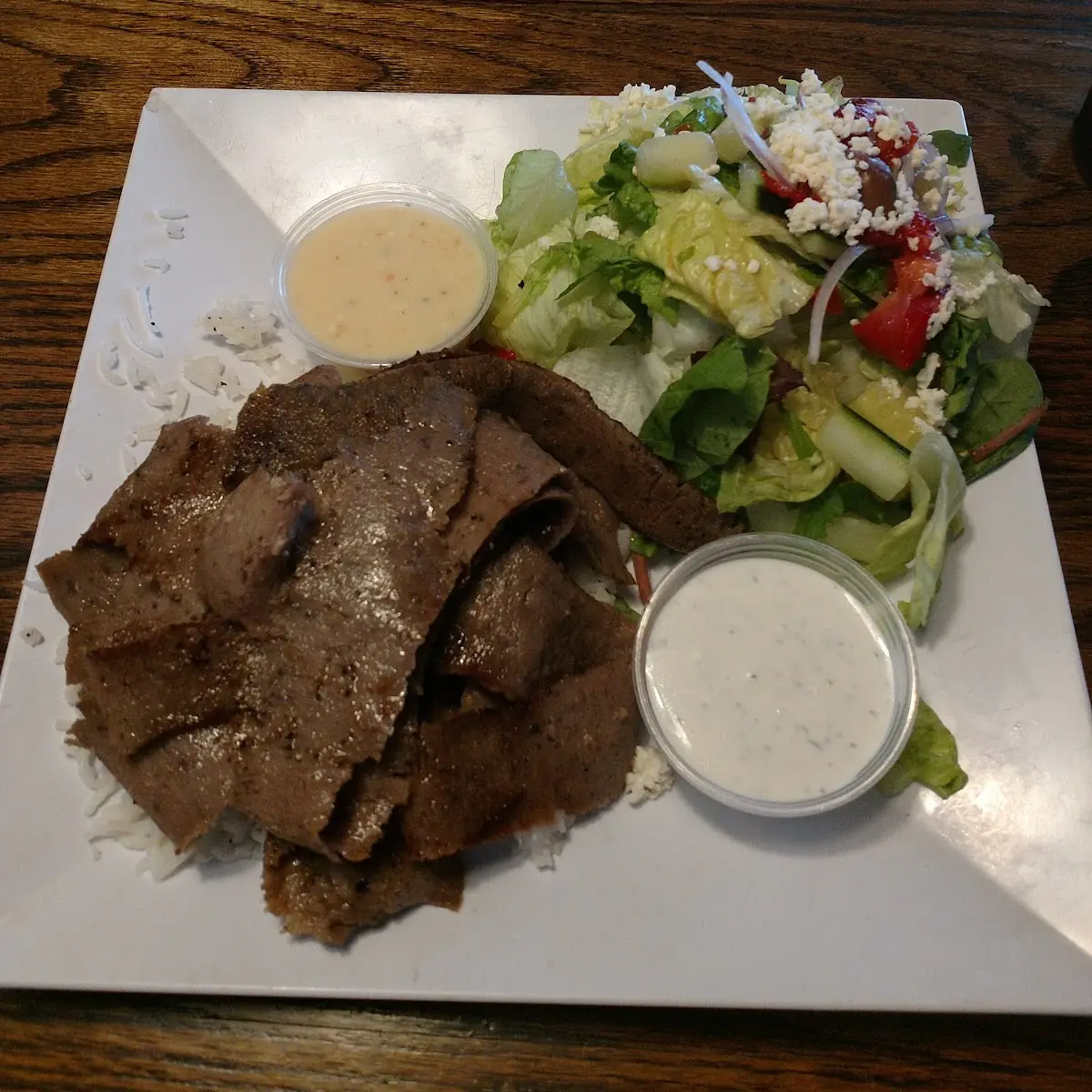 Traditional Gyro Meat Platter