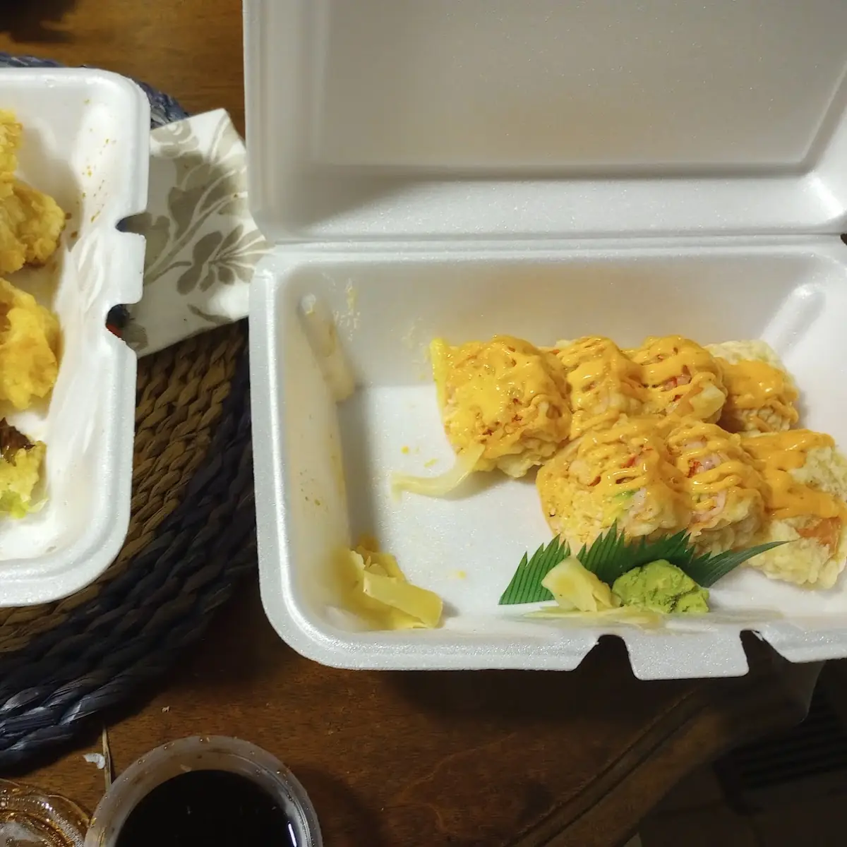 Red Lady Roll and Shrimp Tempura