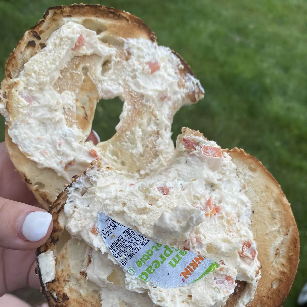 Bagels with Cream Cheese Spread
