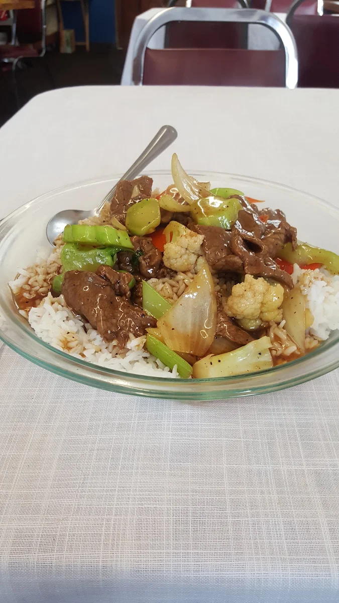 Pepper Beef over Rice, Guangzhou Garden Restaurant
