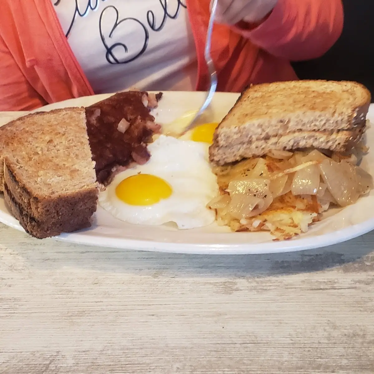 Country Fried Steak and Eggs