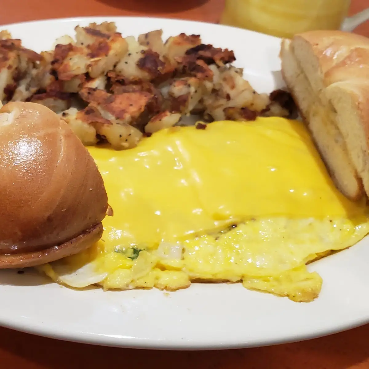 Bacon Cheeseburger Omelette