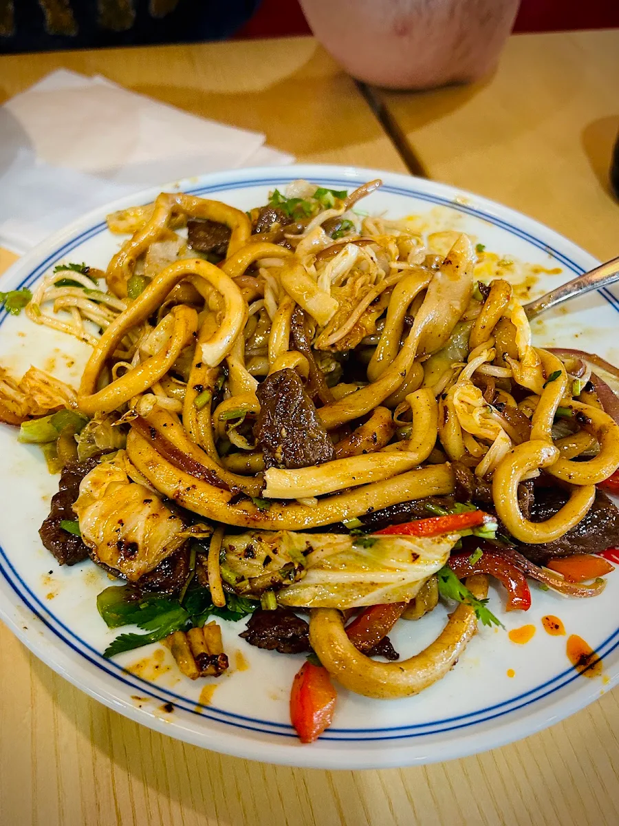 Lanzhou Style Stir-Fried Lamb Noodle