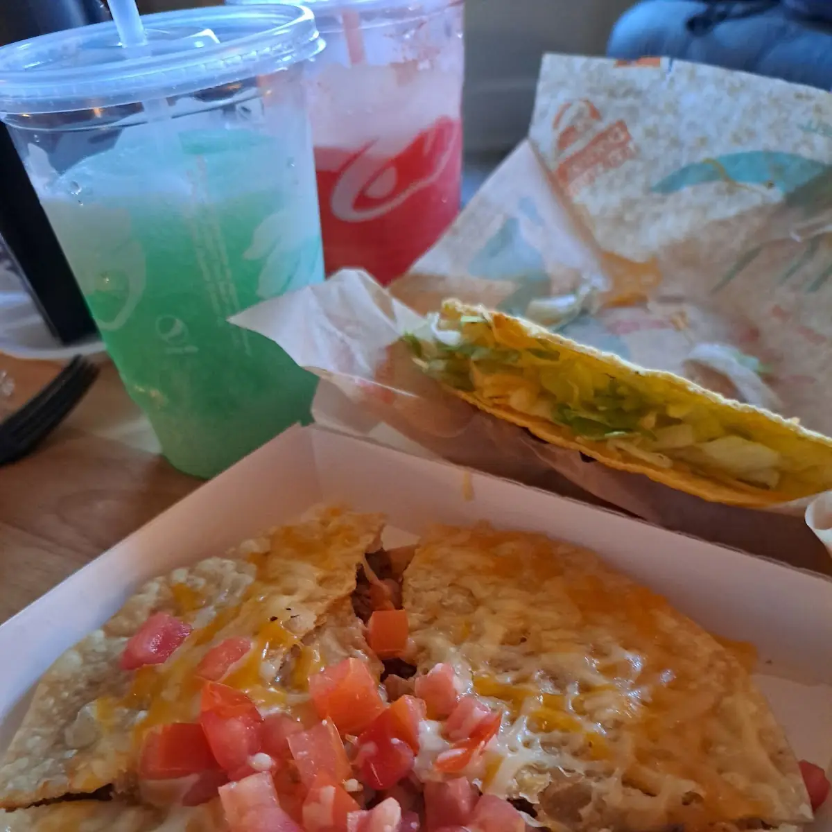 Mexican Pizza and Crunch Beef Taco