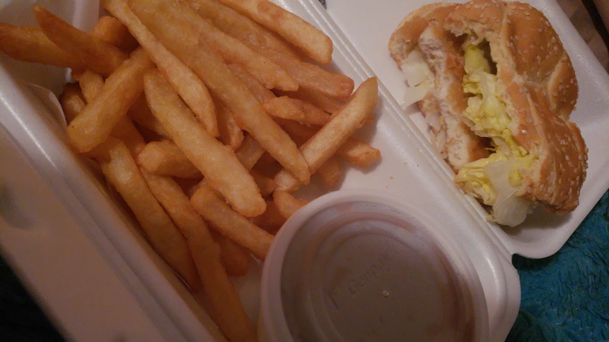 Crispy Chicken Burger with Fries and Gravy