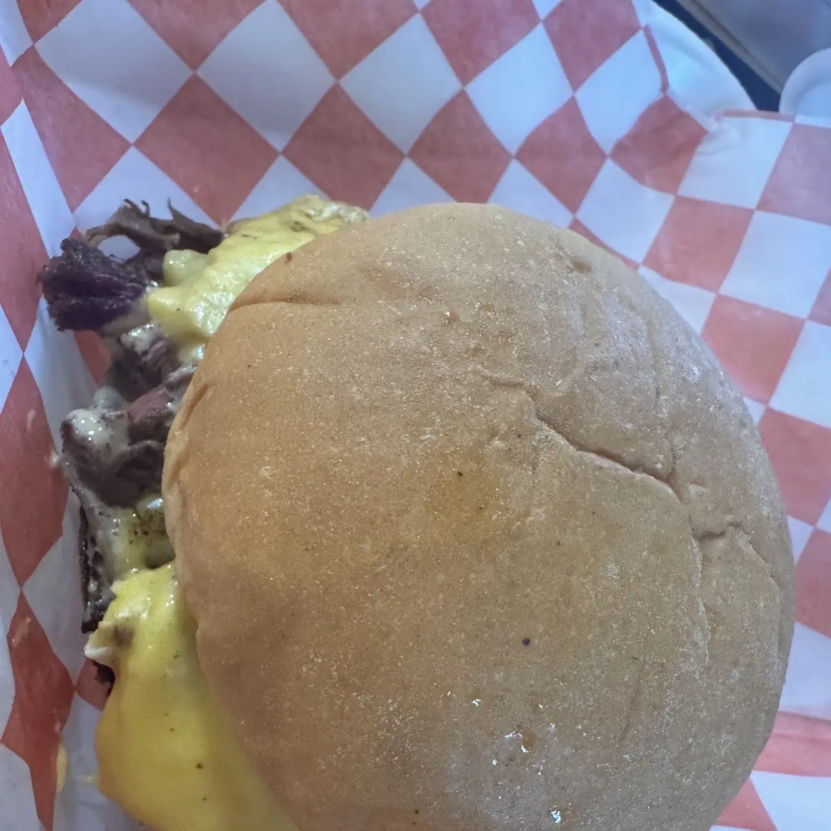 Brisket Egg and Cheese Sandwich De Pollo