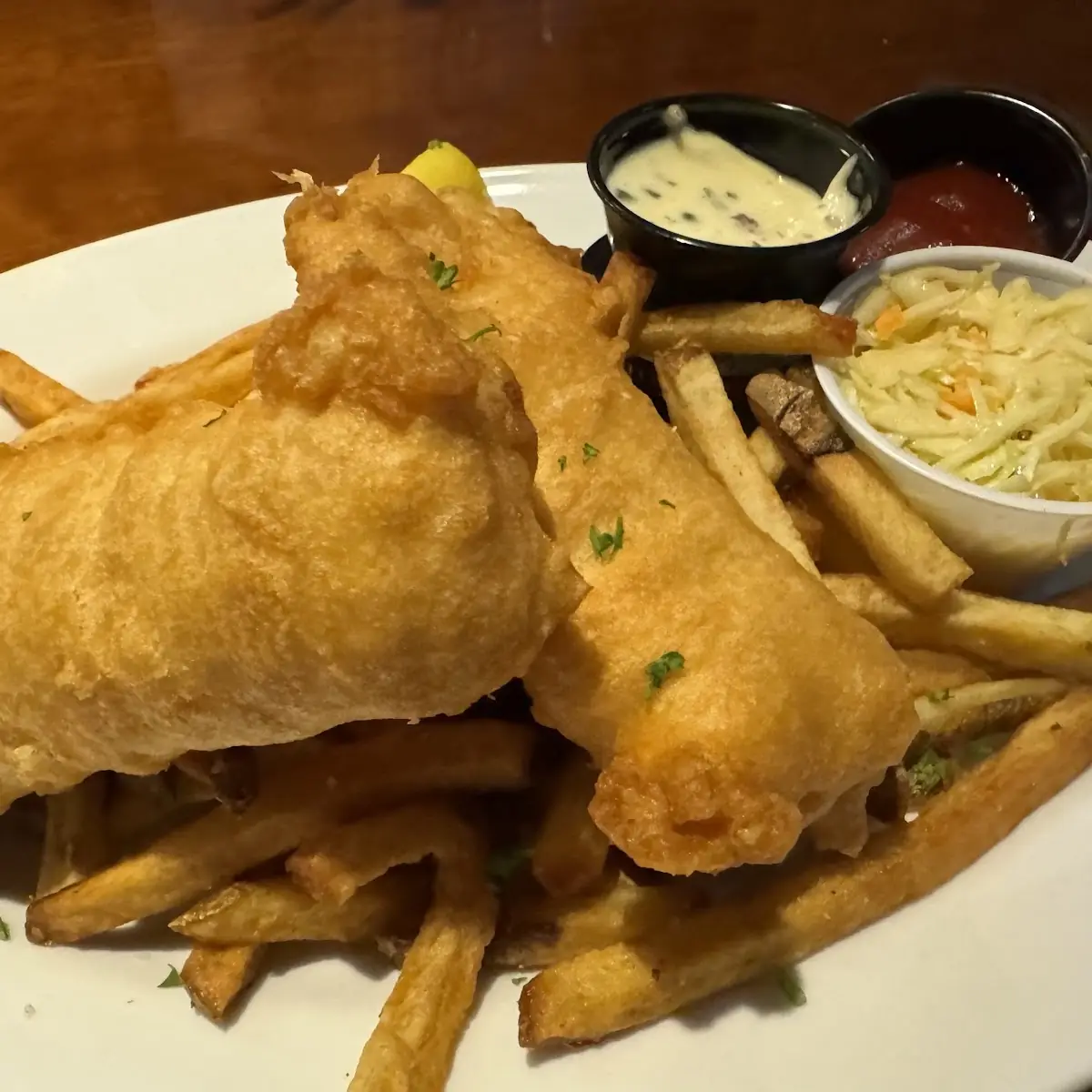 Harp Beer Battered Fish & Chips