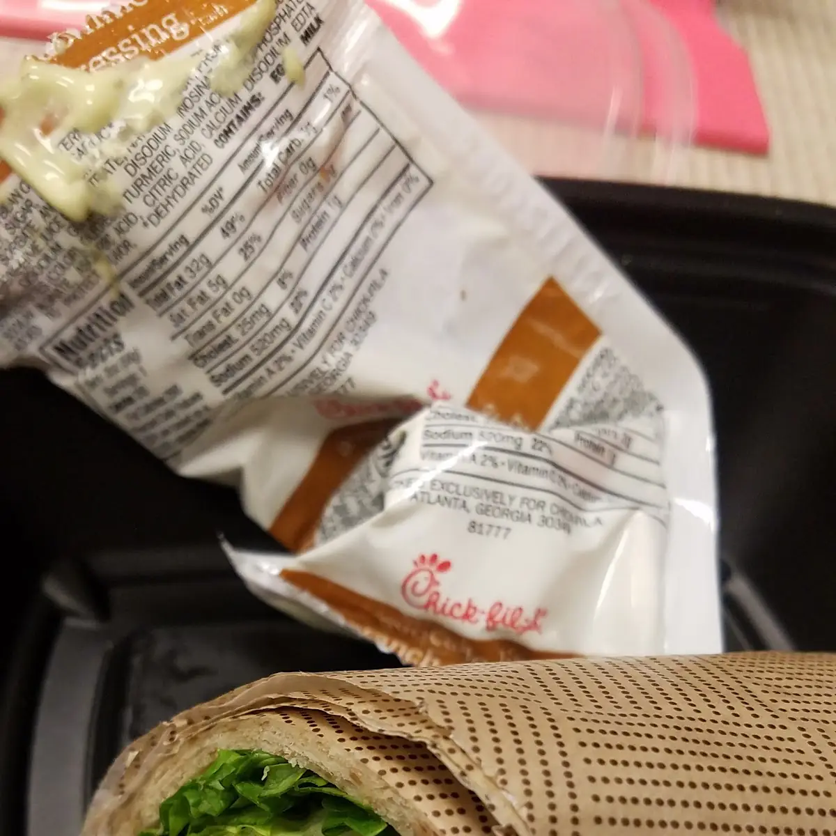 Chicken Wrap with Avocado Lime Ranch Dressing