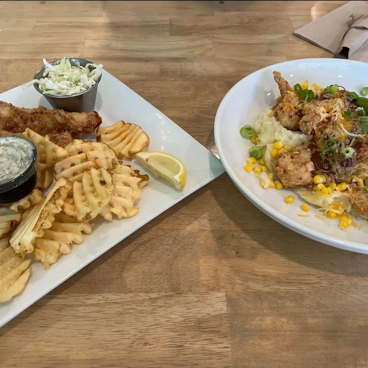 Fish and Chips on the Left