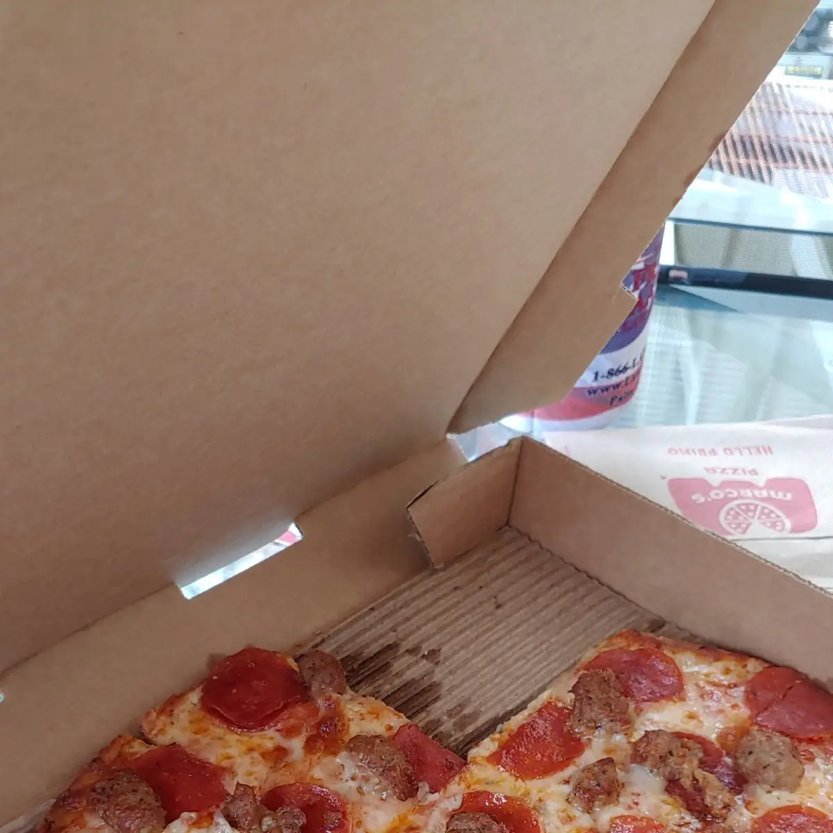 Thin Crust Pizza Sausage Pepperoni