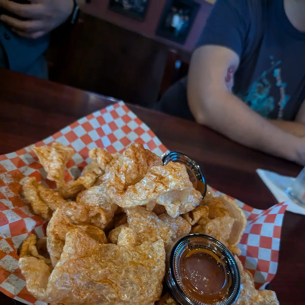 Chicharron with Buffalo Sauce