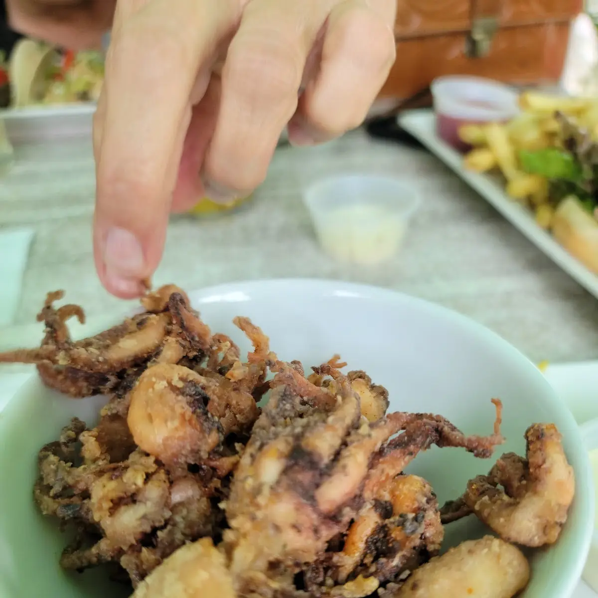 Fried Baby Octopus