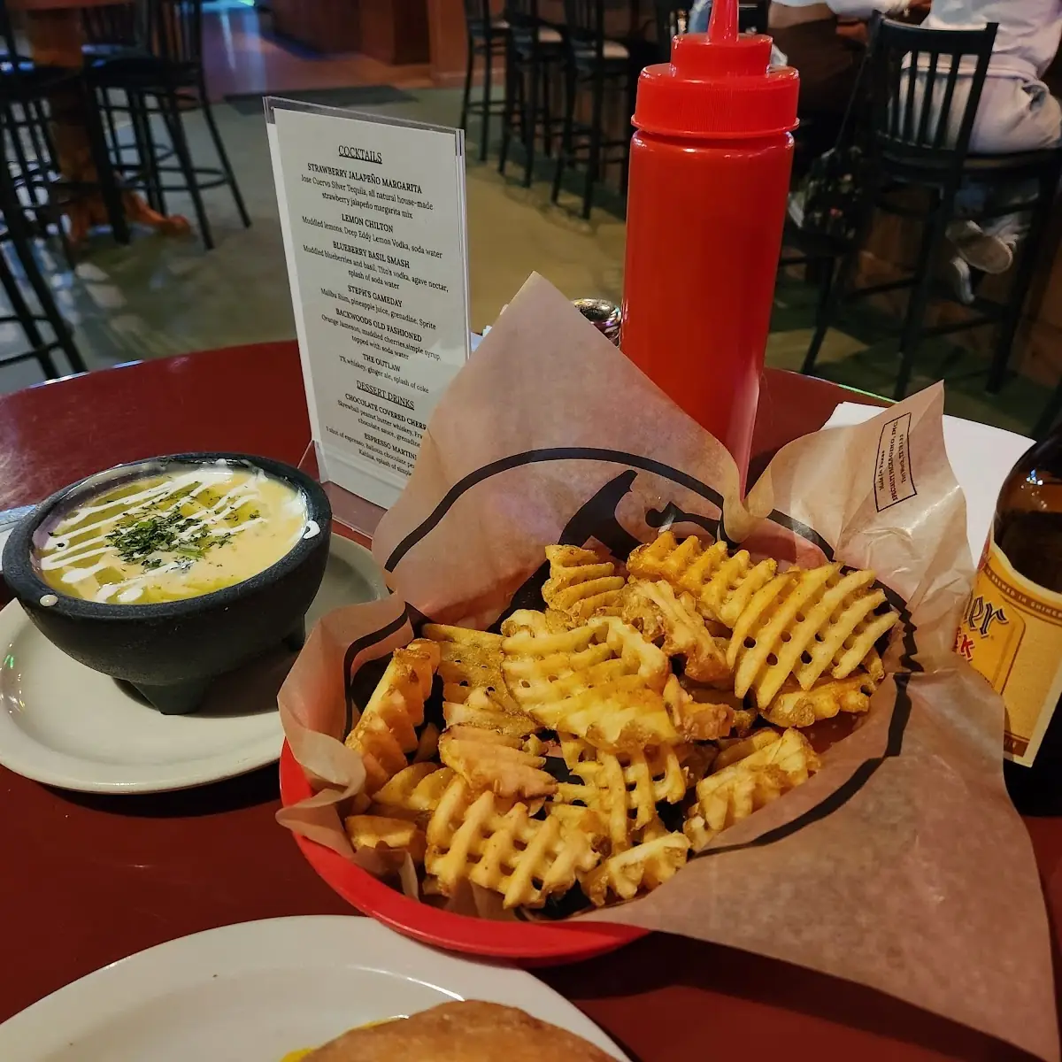French Fries with Queso Dip