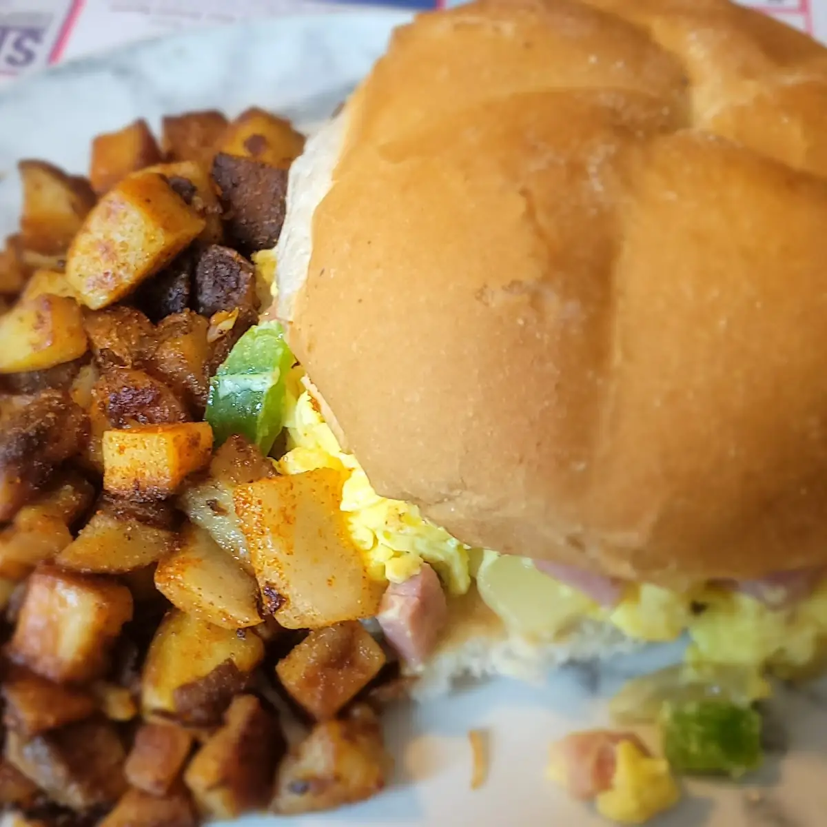 Western Omelette Sandwich
