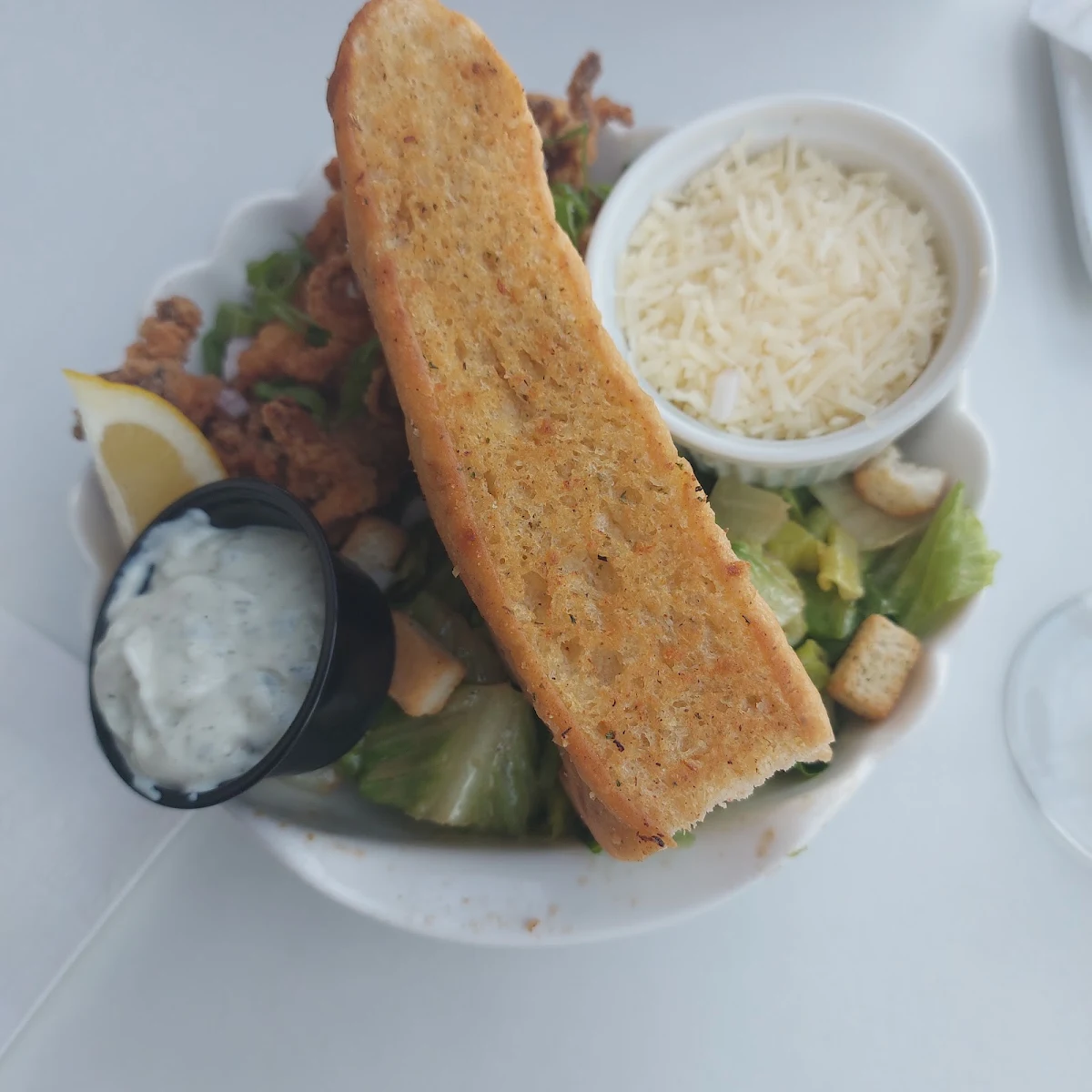 Calamari Ceasar Salad, The Blind Angler Grill
