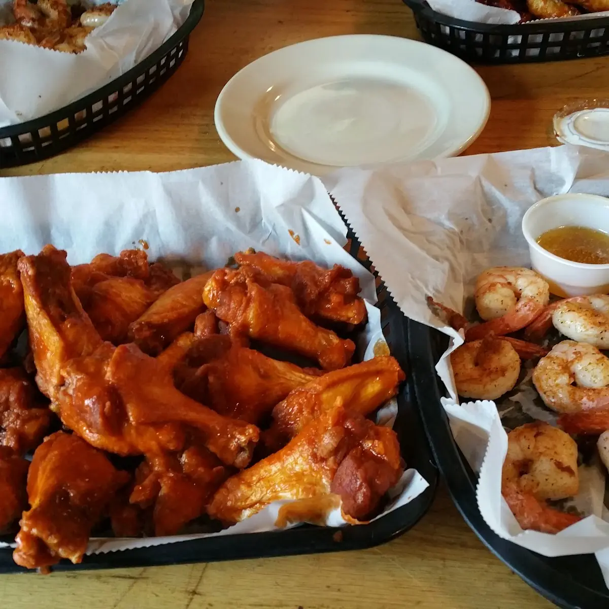 Cajun Shrimp Ans Buffalo Wings