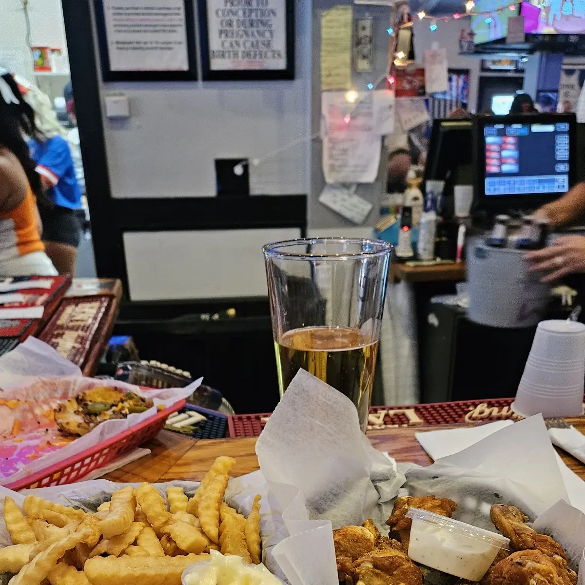 Lemon Pepper Wings and Fries