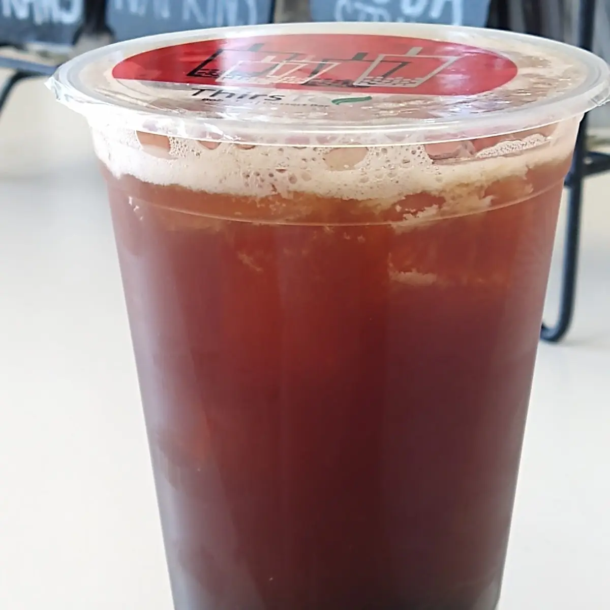 Black Tea with Lemon Iced Tea Boba