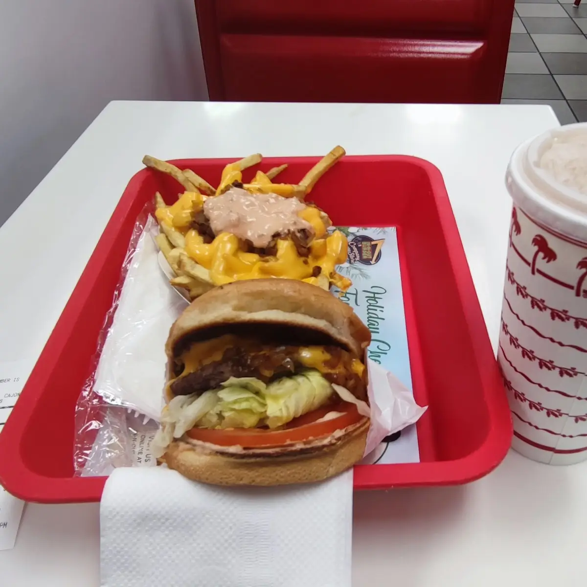 Animal Fries and Rootbeer Float