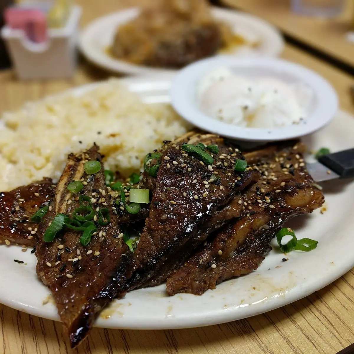 Kalbi Beef Ribs & Eggs