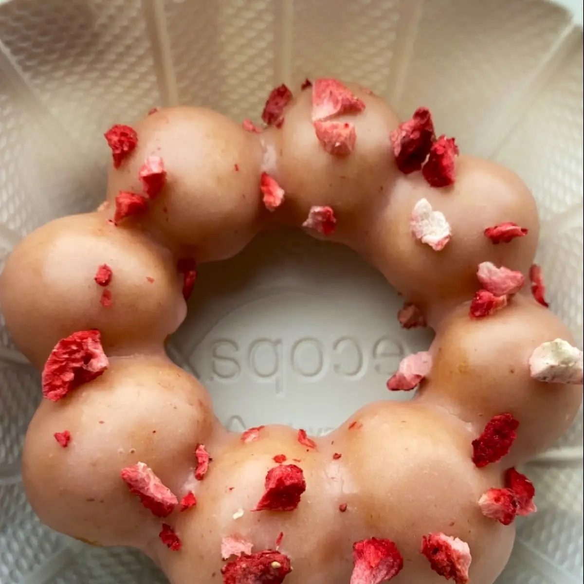 Strawberry Mochi Donuts